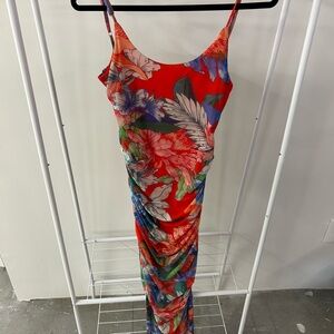 SHEIN Vibrant Floral Maxi Dress
